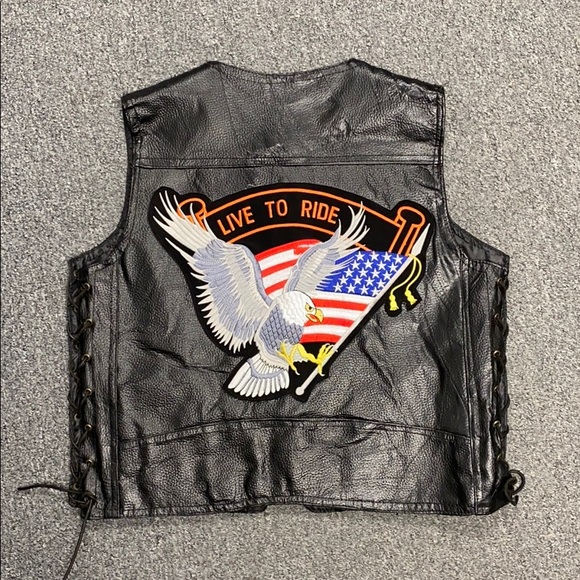 Diamond Plate Jackets & Blazers - Diamond Plate Buffalo Leather Biker Vest